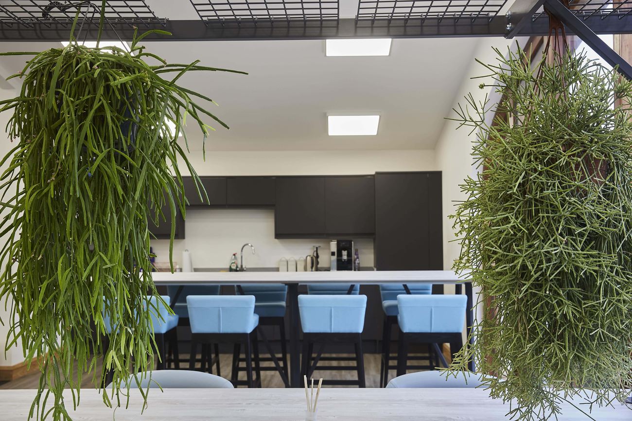 Breakout kitchen area at Grovelands Business Park