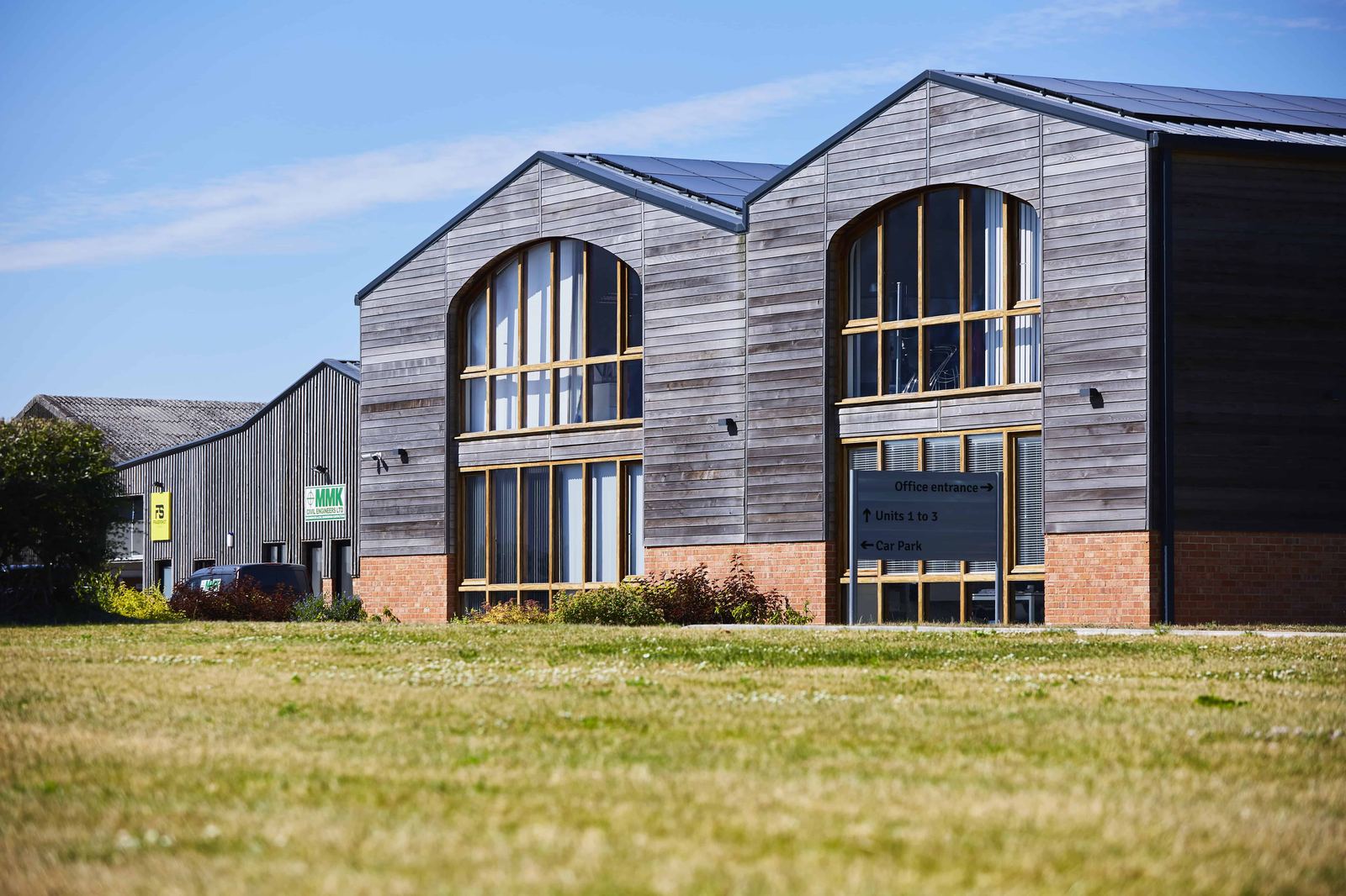 Converted office block at Grovelands Business Park
